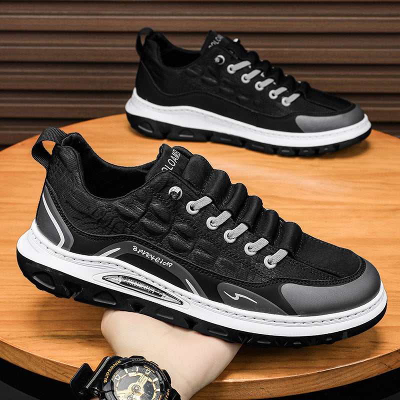 Summer men's shoes, cloth shoes, leather shoes, board shoes, construction site, non-slip, men's sports, driving, work, breathable, labor protection, casual shoes