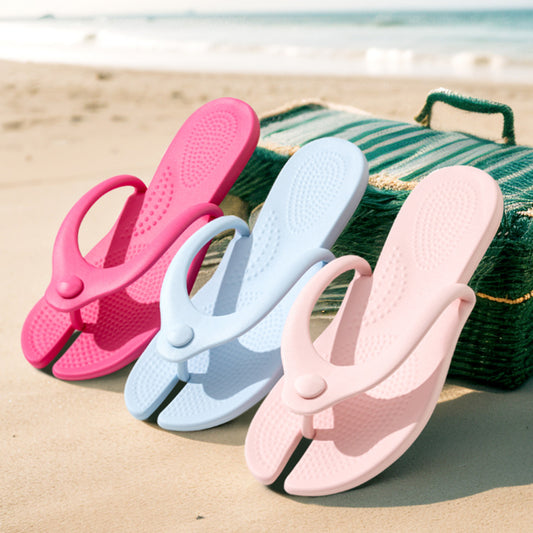 Foldable travel slippers for women's hotel business trip portable swimming bathroom non-slip bath travel disposable slippers