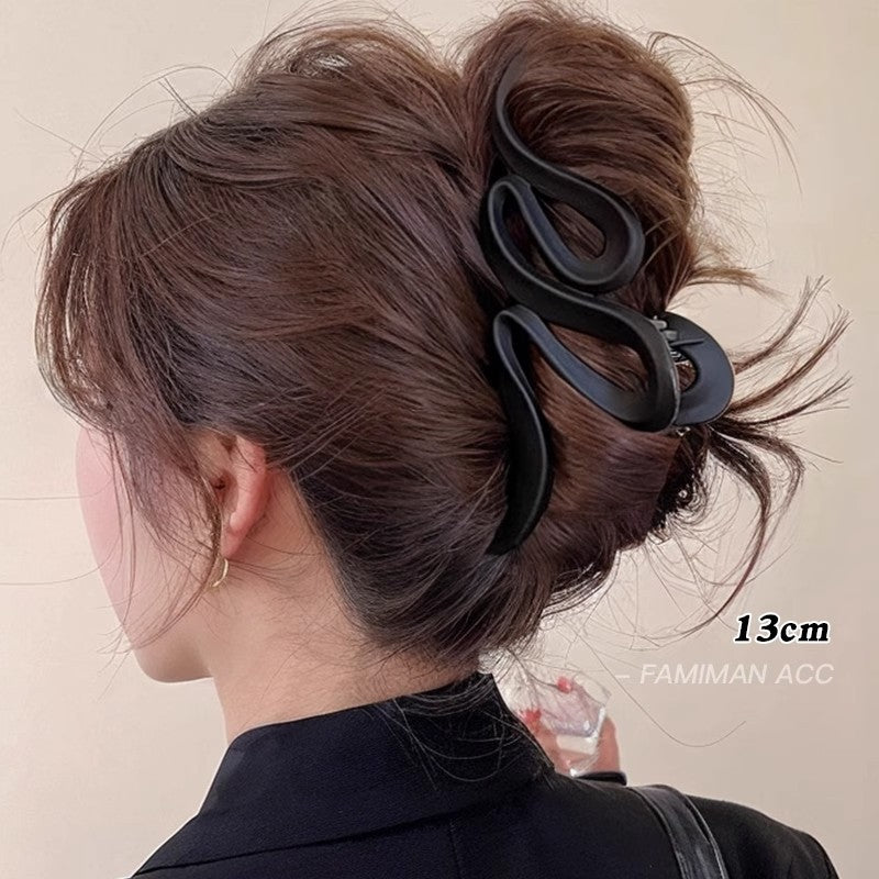 Hairpin women's back of the head 2025 new grab clip large shark clip high-end sensory hair grip hair clip headwear hairpin