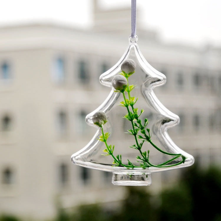 Manufacturer in stock food grade material transparent plastic Christmas tree Christmas decoration supplies DIY Christmas gifts
