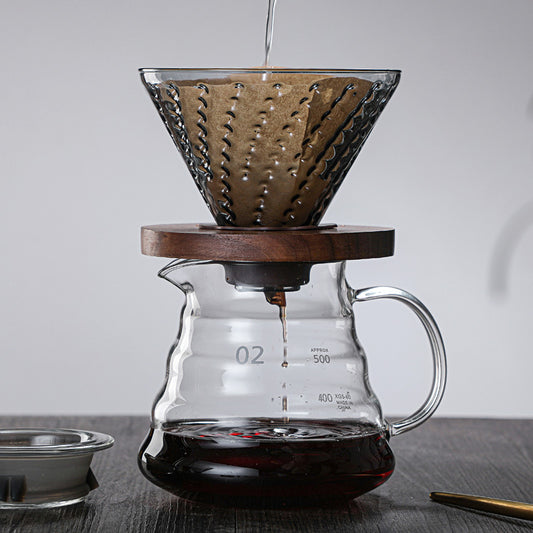 High Borosilicate Glass Moka Pot Household Cloud Pot Filter Cup Coffee Set Hand Drip Coffee Pot Sharing Pot Pot