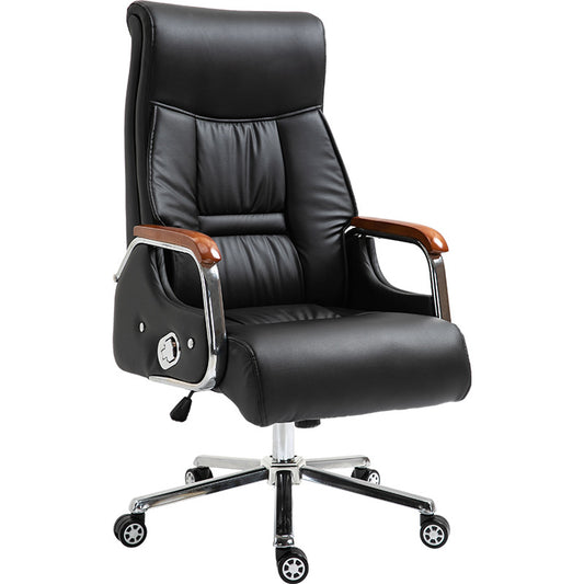 Leather boss chair, reclining office chair, swivel chair, comfortable sedentary, computer chair, home swivel chair, high-grade chair wholesale