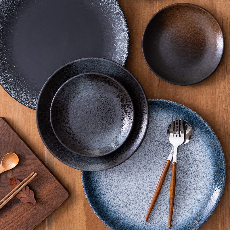 Ceramic plates, Japanese cutlery, Western plates, household dishes, bone plates, round steak plates, dinner plates, pasta plates, flat plates