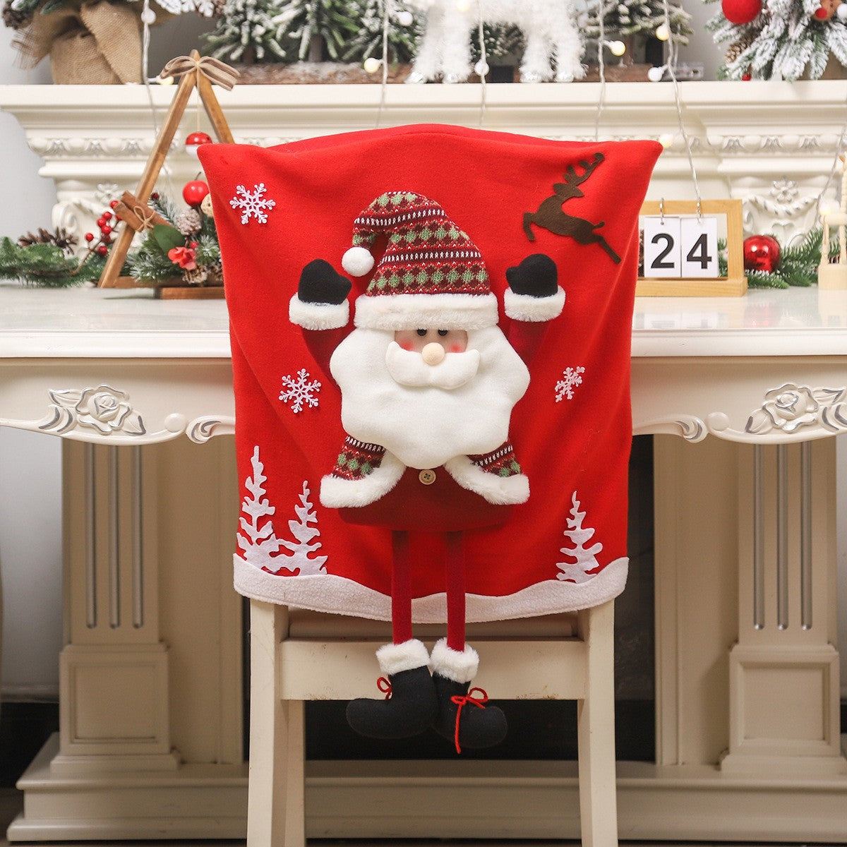Christmas Decorations, Chair Sets, Wedding Banquets, Hotel Chairs, Covers, Dining Chairs, Santa Claus, Snowman Chairs, Sets