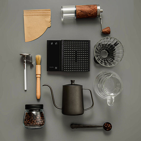 Full Set of Portable Coffee Wholesale Outdoor Combo Gifts Home American Gift Box Pour-over Coffee Pot Set