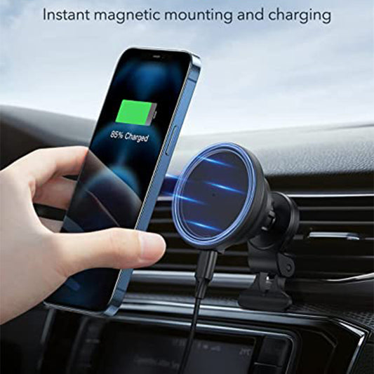 For iphone12 car magnetic wireless power bank magsafe pop-up charger 15W fast
