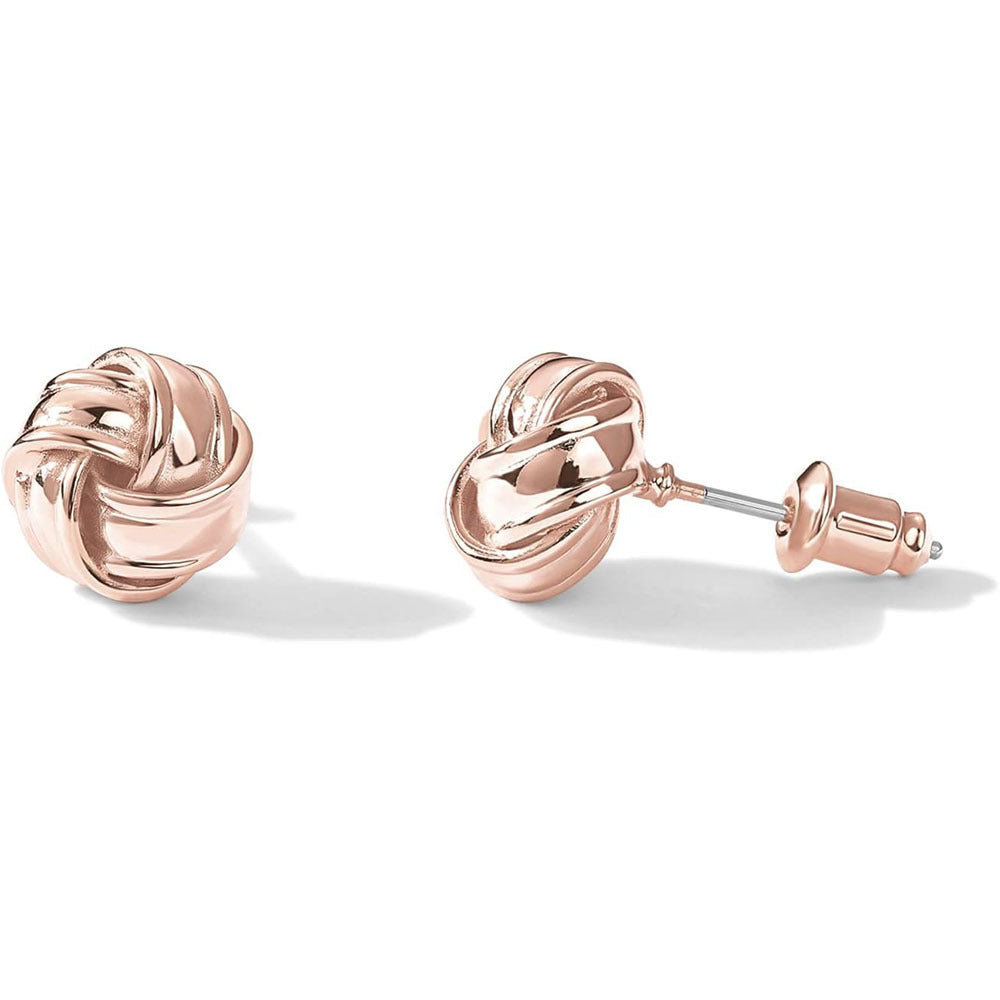 2024 Amazon Hot Selling New Design Sense Love Knot Stud Earrings Fashion Commuting Versatile High-end Cool Wind Earrings