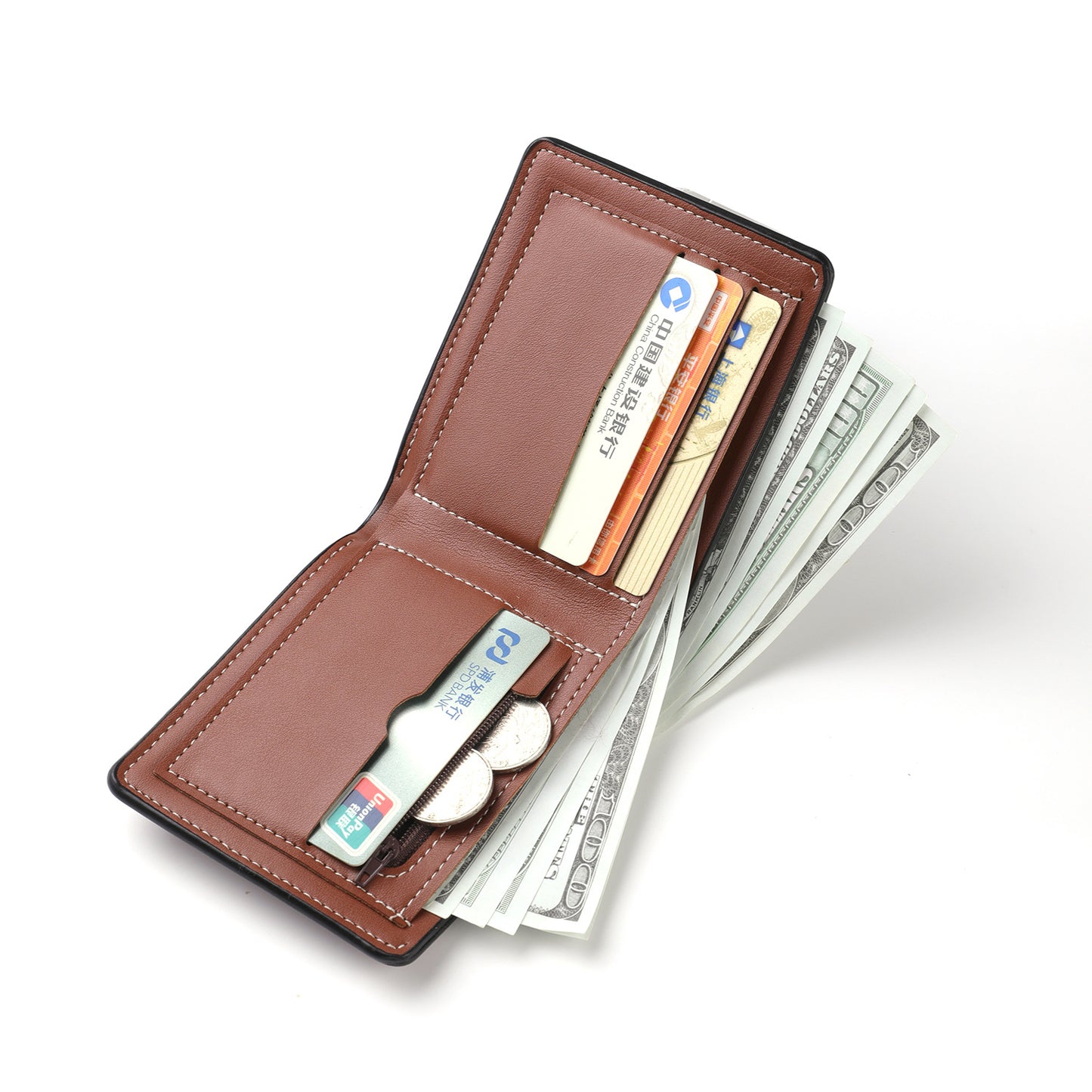 2025 cross-border new coin bag short multi-card men's wallet European and American business wallet simple men's wholesale