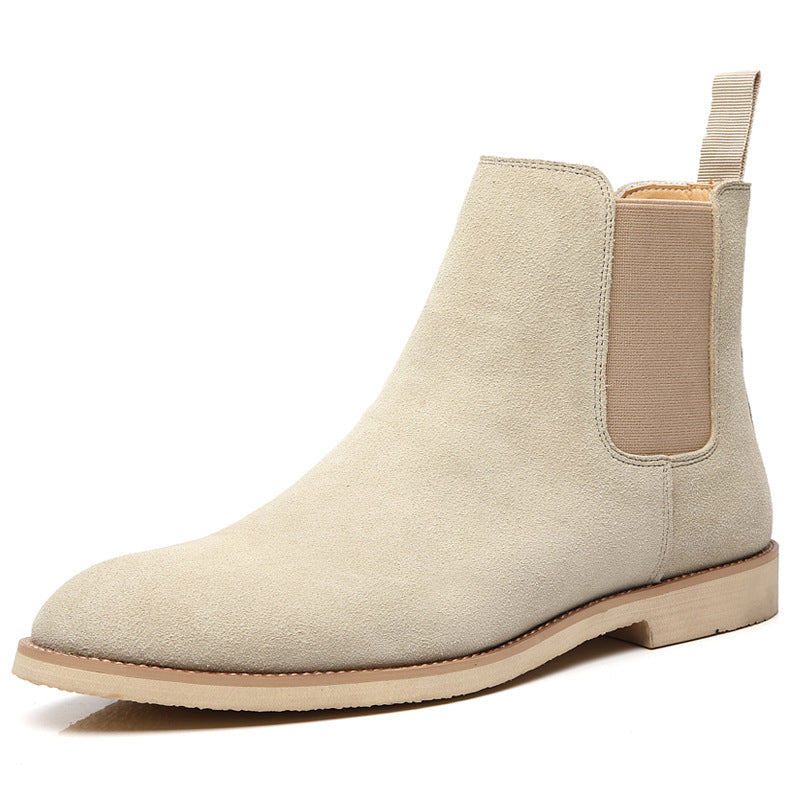 Chelsea boots men's cross-border large size 45 46 supply genuine leather autumn and winter men's boots British Martin boots men