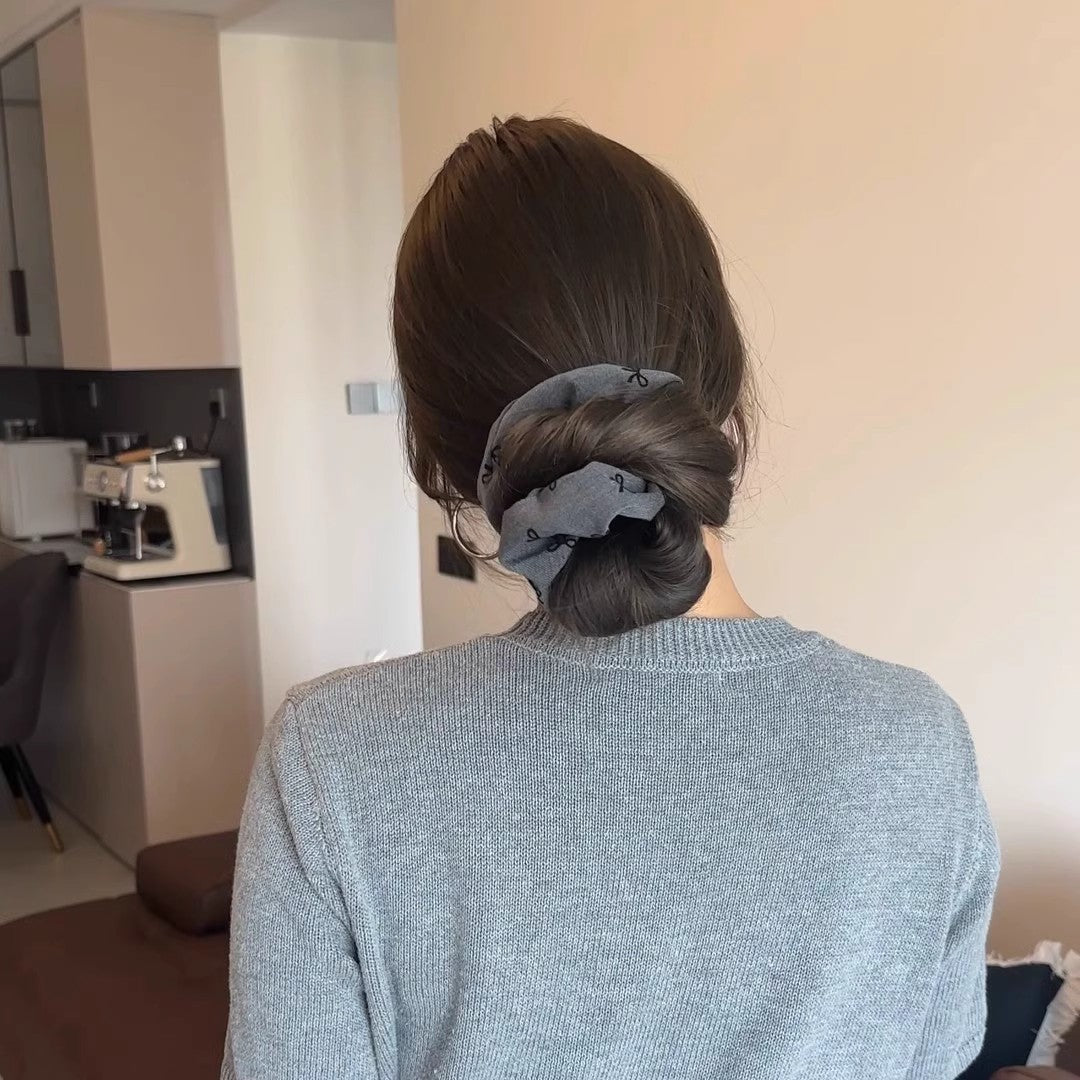 Korean fabric scarf, large intestine scrunchie, women's headband, high-end oversized balls, scalp tendons, hair ties, hair accessories, headdresses