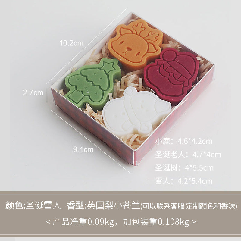 Christmas mini woolen gloves shaped scented candle small souvenir gift Christmas atmosphere decoration scented candle