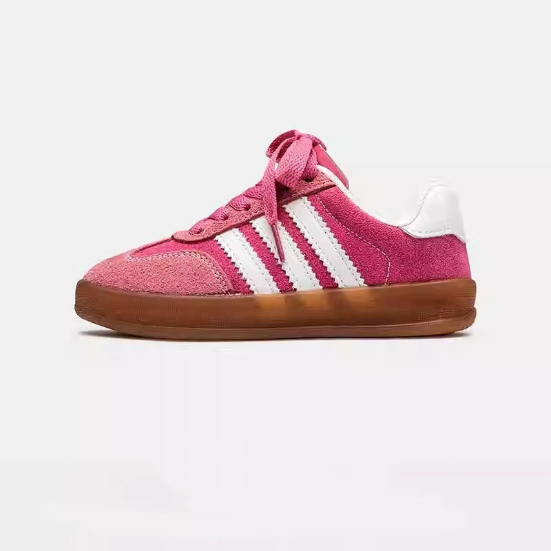 Children's Shoes Spring Autumn 2025 New Breathable Girls German Training Shoes Velcro Boys Sneakers Low Top Sneakers