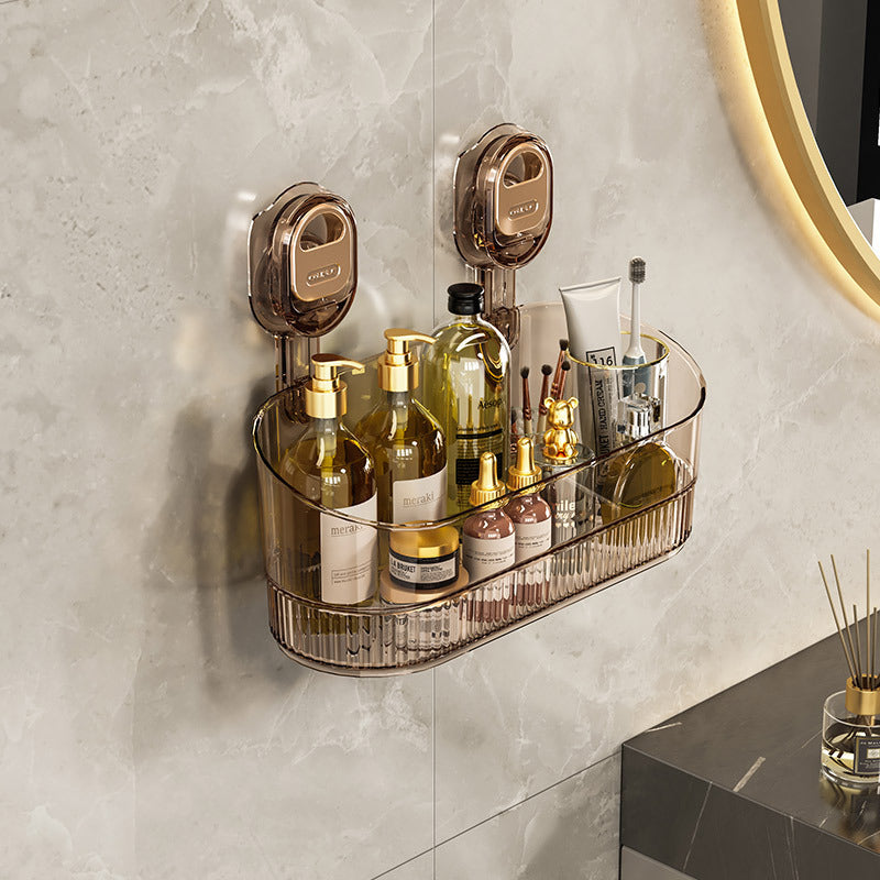 Bathroom suction cups, shelves, toilets, non-perforated, cosmetics storage shelves, toilets, wall-mounted shelves, artifacts