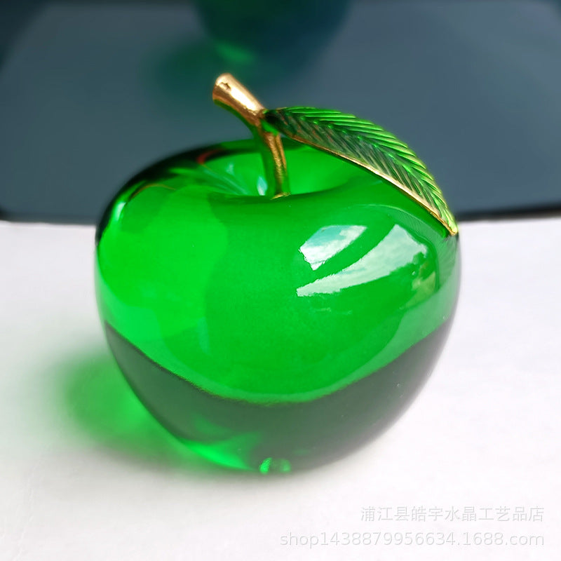 Processing and production of crystal apples, creative gifts, holiday decorations, handicrafts, Christmas ornaments, car home decorations