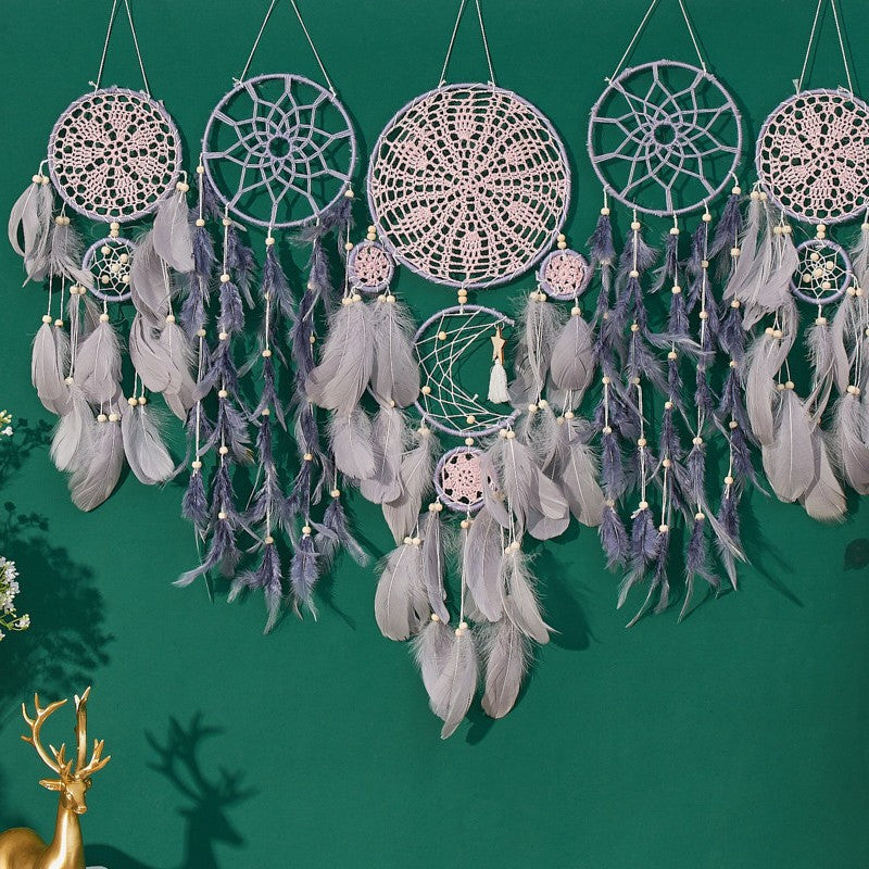 Cross-border dreamcatcher five-piece set European style factory direct sales home wall decoration dreamcatcher wall decoration pendant