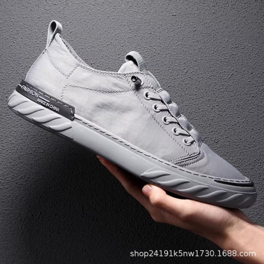 Beijing cloth shoes 2025 spring and summer men's shoes casual ice silk canvas pedal canvas shoes breathable men's new style