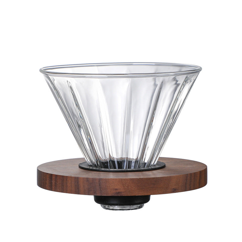 New Thickened Glass Coffee Pot American Sharing Pot Set V60 Coffee Filter Mass Logo in Stock