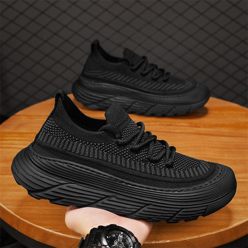 Men's Shoes 2025 Spring New Sneakers Flying Woven Breathable Board Shoes Casual Men's Shoes Autumn Men's Work Shoes Cloth Shoes