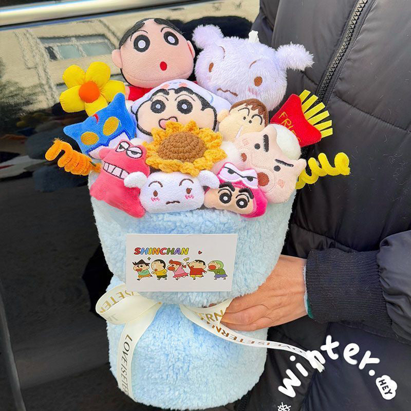 Christmas gifts kulomi dolls cartoon bouquet dolls forever peanut birthday gifts for girls friends and girlfriends