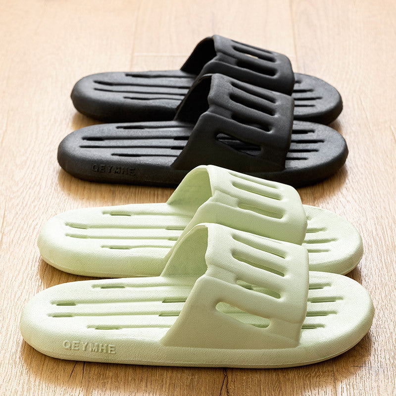 pvc bathroom anti slippers men's summer bath leaky hollow quick-drying toilet special shower slippers women