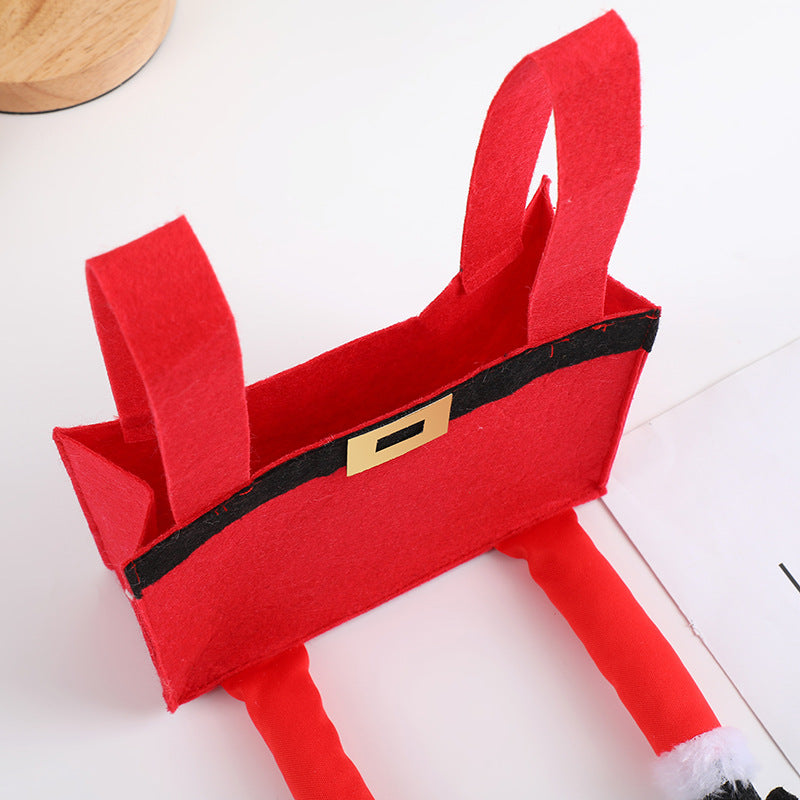 Cross border Christmas trouser bag candy bag creative home Christmas gift jewelry bag Christmas celebration decoration candy bag