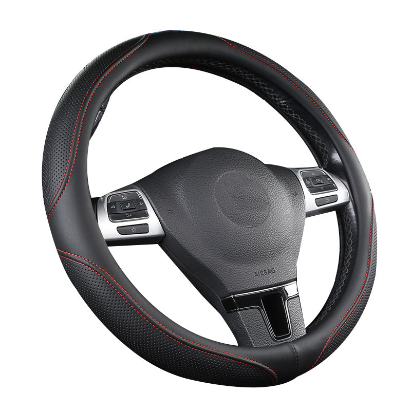Car steering wheel covers, four-season general car interiors, car handlebar covers, decorative supplies, cross-border leather new protective covers