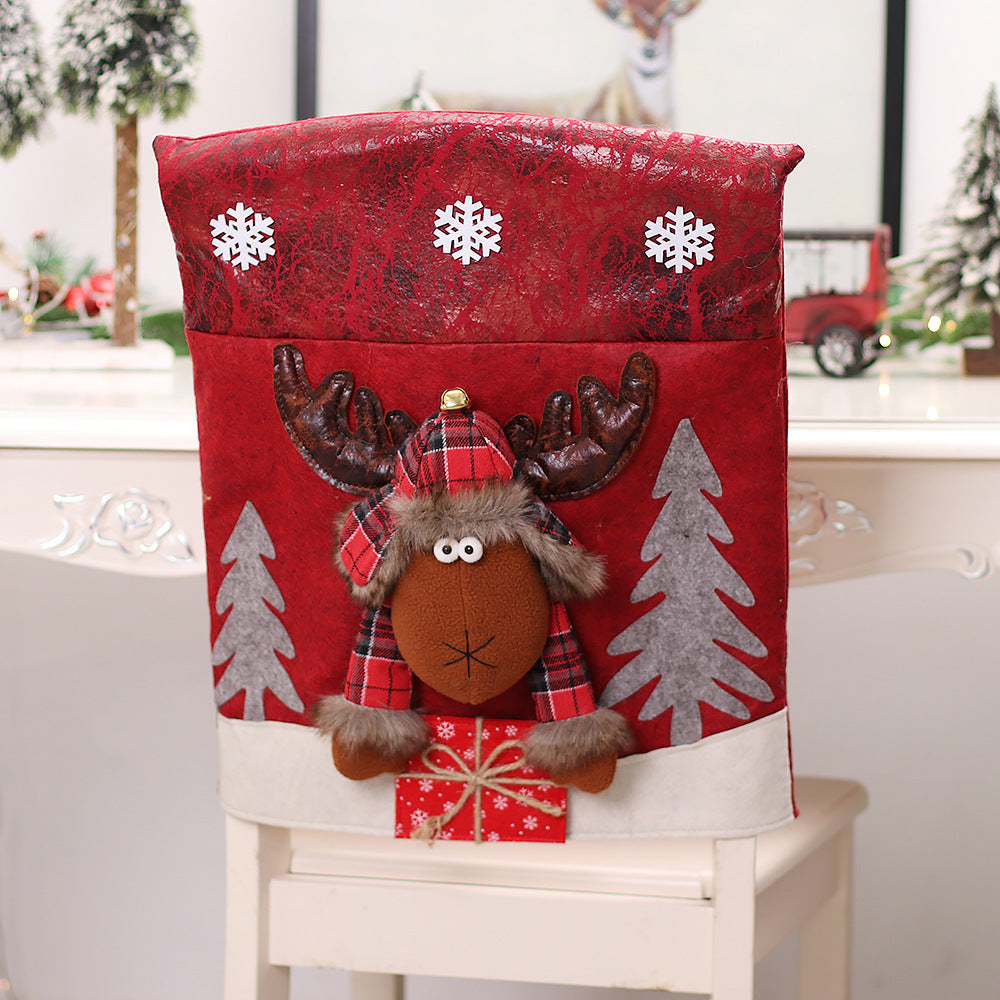 Christmas Decorations, Chair Sets, Wedding Banquets, Hotel Chairs, Covers, Dining Chairs, Santa Claus, Snowman Chairs, Sets