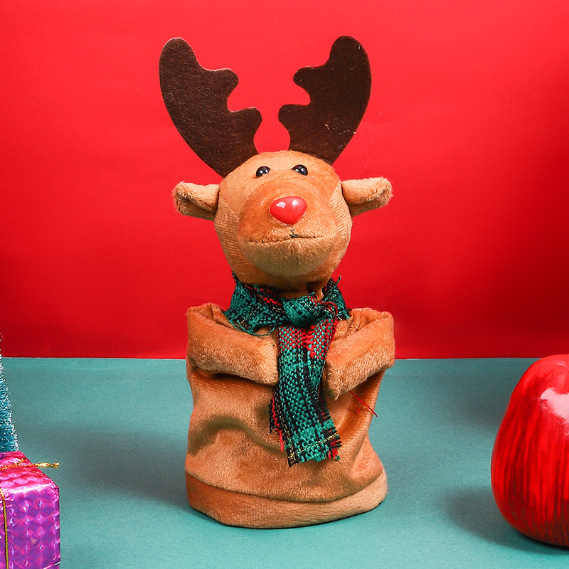 Cross-border Christmas decoration electric climbing ladder Santa Claus climbing beads Santa Claus children's gift shopping mall decoration