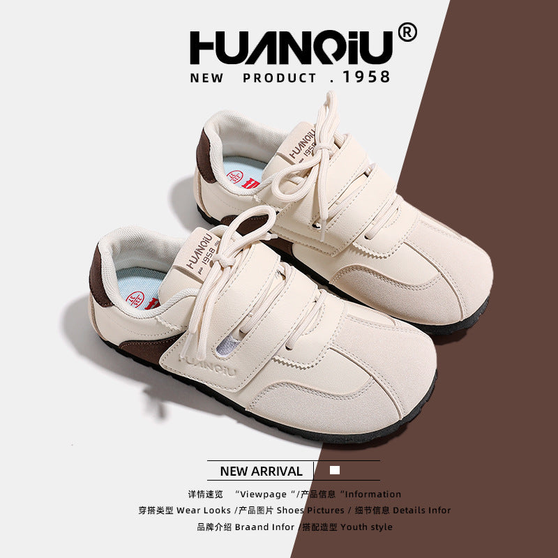 Global Flat Moral Training Shoes Women's 2025 Popular Spring and Autumn Velcro Shoes Versatile Sneakers KMXFX8093