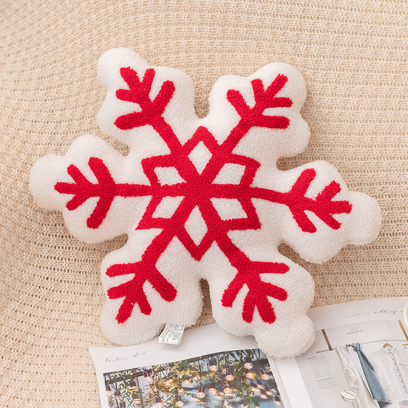 Cross-border Christmas igloo snowflake wreath candy plush pillow festive atmosphere decoration ornament gift cushion hug