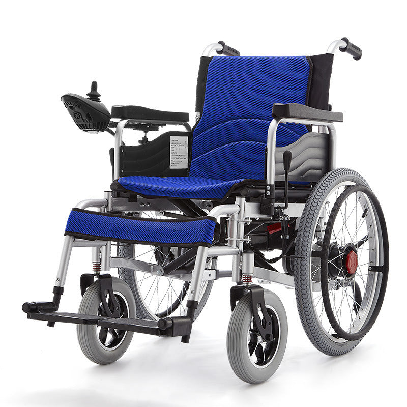 Electric wheelchair disabled elderly special foldable intelligent automatic elderly four-wheeled mobility wheelchair