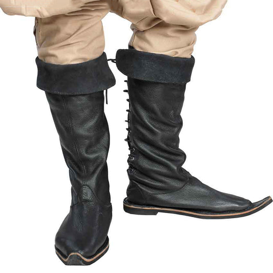 2022 Medieval Viking Amazon Independent Station Europe and the United States New Pointed Toe Nordic Retro Pirate Plus Size Men's Boots