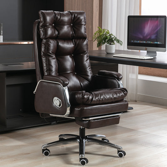 Leather boss chair reclining office chair ergonomic computer chair office business executive chair manufacturers