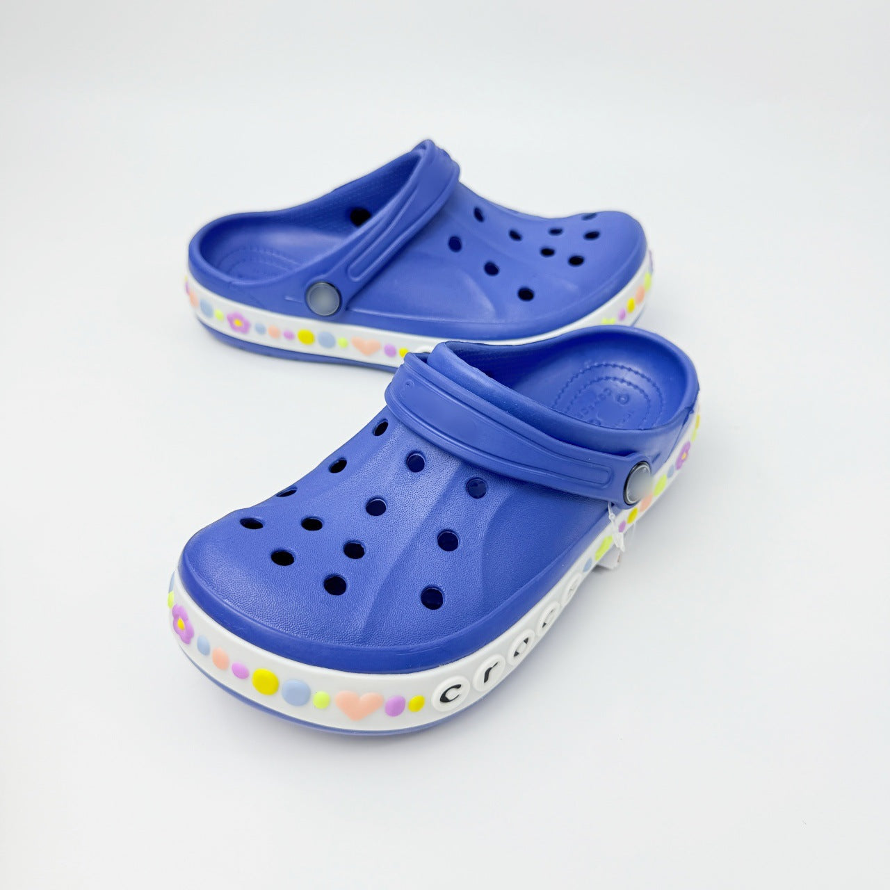 CRO Card Family Parent-Child Loving Little Beyaka Lok Ban Clog Shoes Boys' and Girls' Closed-Toe Slippers Parent-Child Beach Shoes