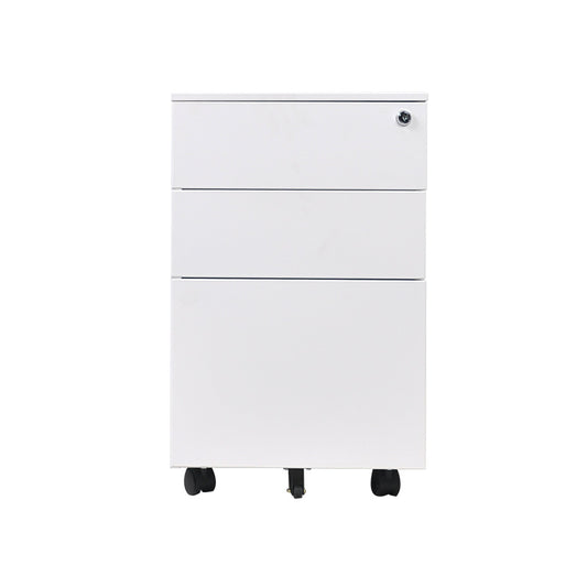 Office activity cabinet, steel three-drawer filing cabinet, mobile low cabinet under the table, iron storage drawer cabinet, lock