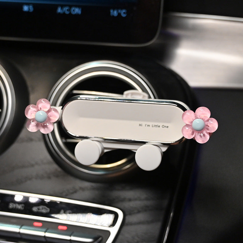 Mobile phone car holder cartoon new air outlet car decoration cute navigation mobile phone holder car interior female