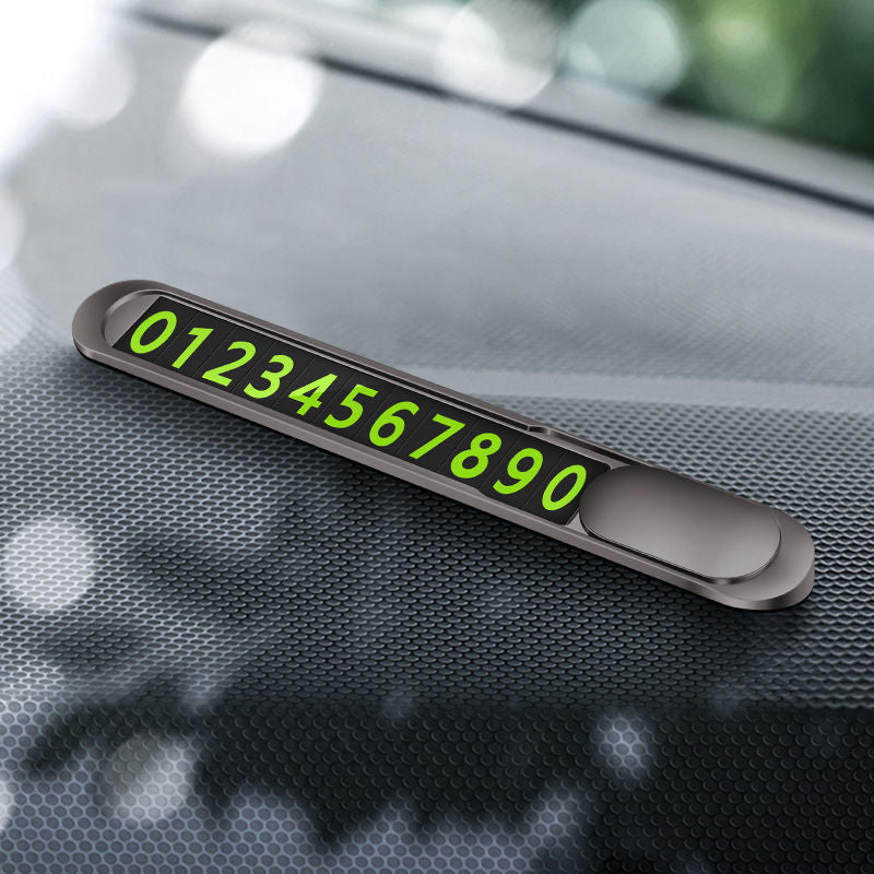 Manufacturers wholesale car parking signs, hidden car number plates, luminous creative ornaments, car supplies