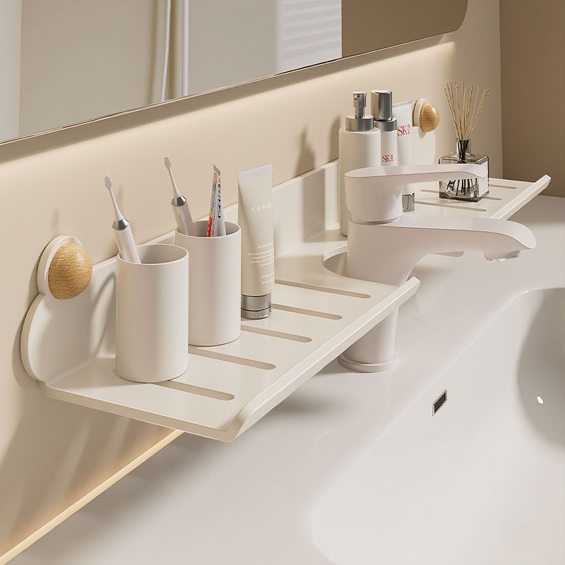 Bathroom shelf, washbasin, faucet in front of the mirror, toilet wall-mounted, non-punching cosmetics storage and hanging shelf