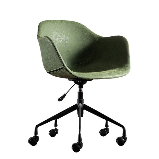 Modern simple computer chair, leather fashion, negotiation office, conference chair, home light luxury, Nordic lifting leisure swivel chair