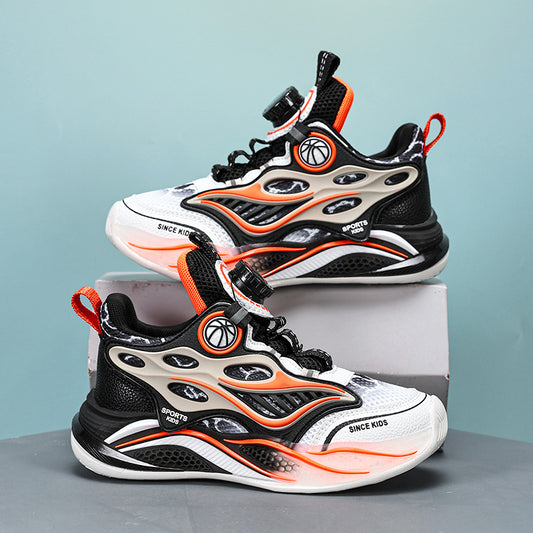 Carefully selected professional basketball shoes, boys' sneakers, spring and summer children's shoes, men's mesh breathable, medium and adult children running lightly