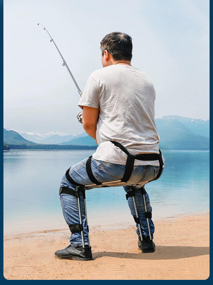 Portable sports wear invisible seat folding stool exoskeleton wearing chair fishing travel multifunctional seat