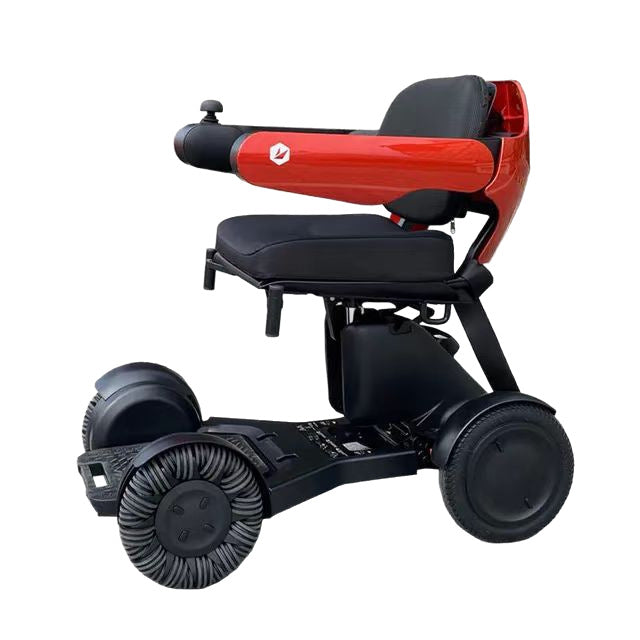 High-end remote control intelligent electric wheelchair automatic folding electric four-wheeled scooter for the elderly and disabled is delivered one piece