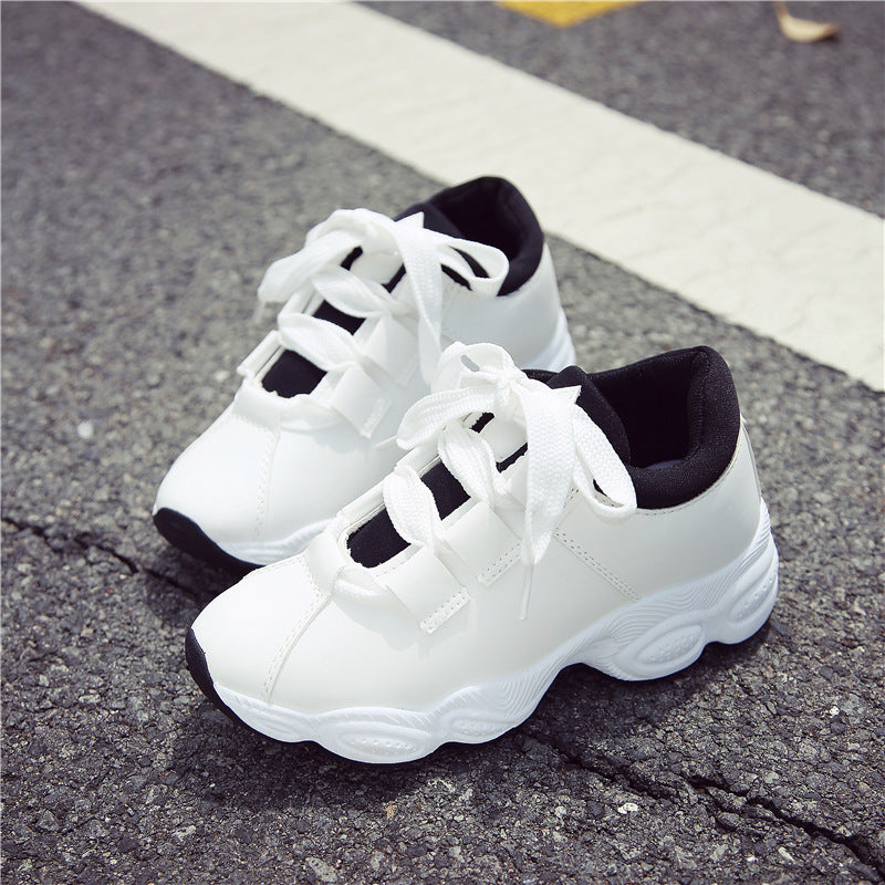 2025 Spring New Women's Shoes Casual Shoes Korean Version Student Platform Sneakers Running Shoes Women's Single Shoes Trendy Shoes