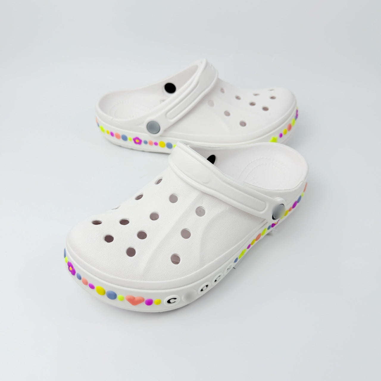 CRO Card Family Parent-Child Loving Little Beyaka Lok Ban Clog Shoes Boys' and Girls' Closed-Toe Slippers Parent-Child Beach Shoes