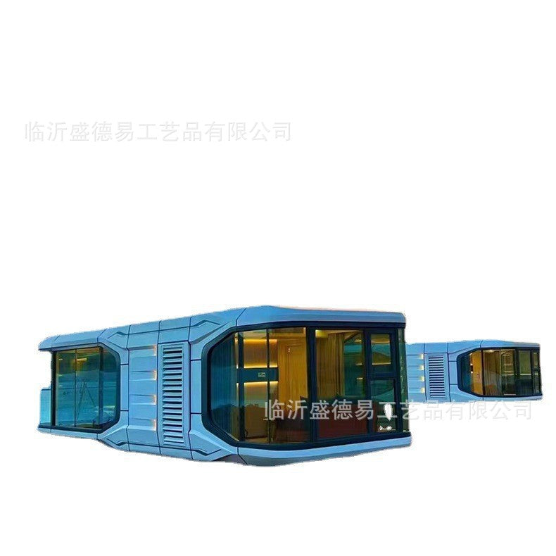 View Capsule Hotel B&B Future Technology Sense Aviation Aluminum Shell Accommodation House Portable Convenience Room