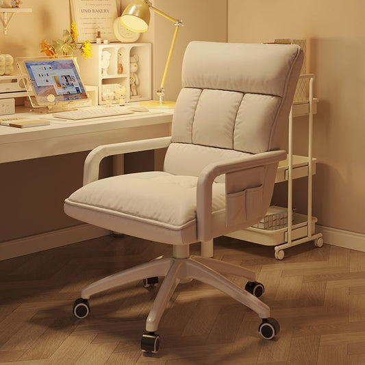 Simple computer chair, girls' bedroom, studying, sitting, high back, desk, chair, home office, reclining chair, lunch break, recliner