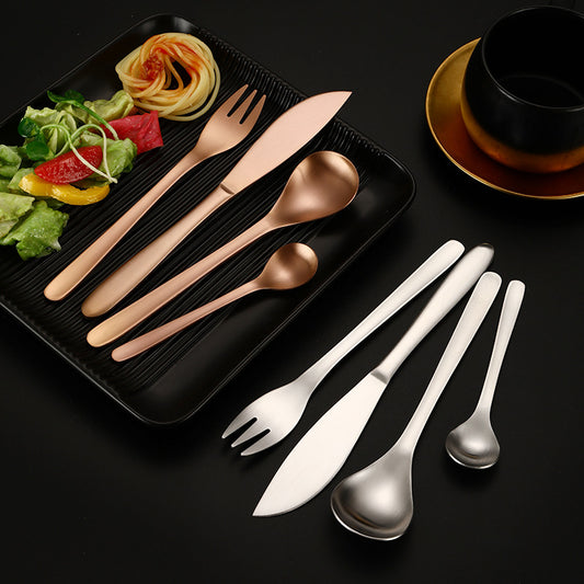 Western food knife, fork and spoon