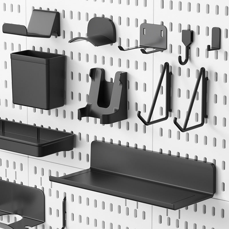 Wall accessories: perforated board, storage wall, e-sports room, tool room, kitchen, punching-free hanging basket, hook, partition bracket
