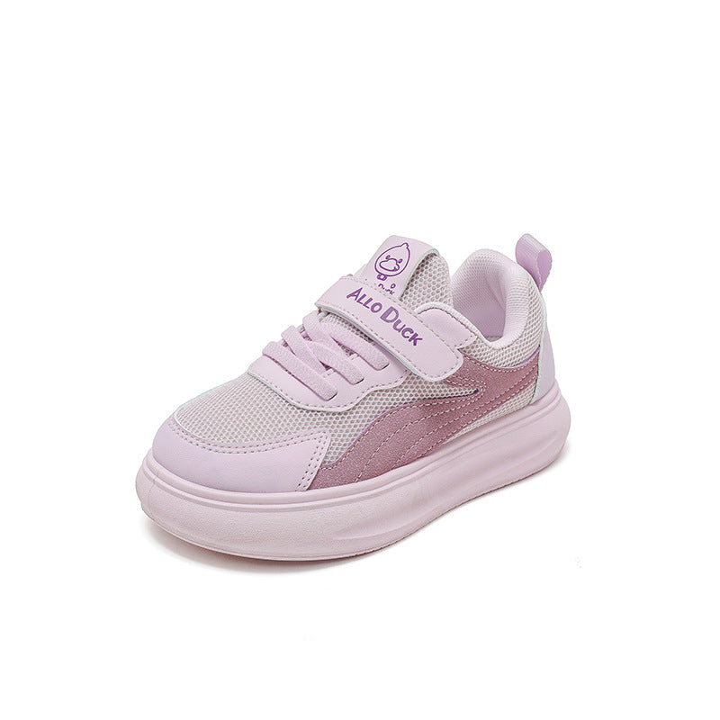New children's small white shoes, four seasons non-slip flat tide shoes, little boys' mesh shoes, casual and versatile girls' shoes