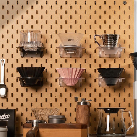 Coffee storage around the storage of good things, filter cup, storage rack, cup holder, can be hung in the hole board, supporting utensils, accessories general